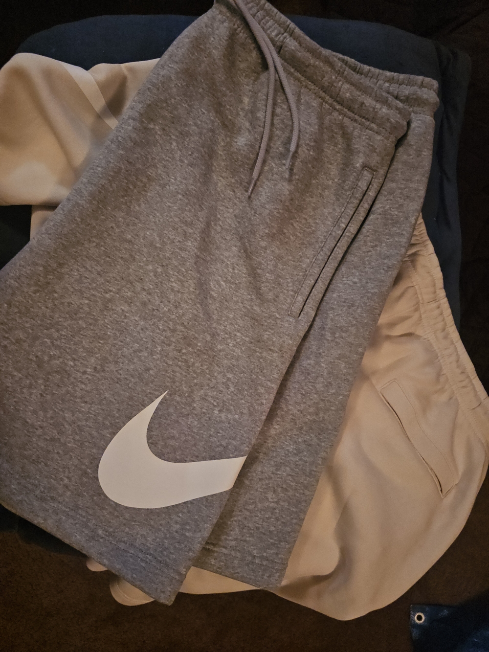 Nike MEN Gray Dri-FIT Sweat Shorts - Gray